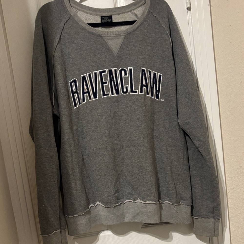 Harry Potter Ravenclaw Grey Distressed Crewneck USH
